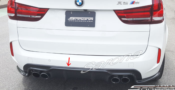 Custom BMW X5 SUV/SAV/Crossover Rear Lip/Diffuser (2014 - 2019) - $590.00 (Part #BM-038-RA)
